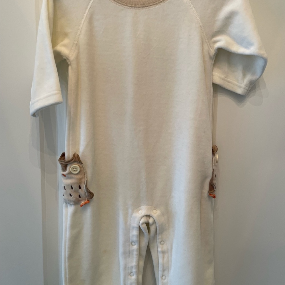GYMBOREE VELOUR OWL ROMPER